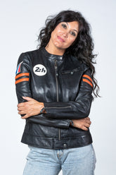 Women's 24H Le Mans Julia black leather jacket